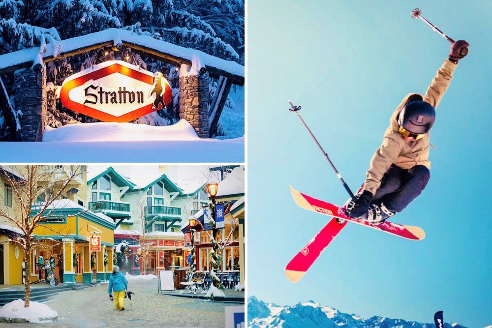 Stratton Mlountain Resort offers skiing in Vermont and holiday shopping at The Village