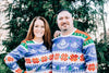 Rent-A-Christmas founders Judah Parness (aka Skeeter Gumdrop) and Kristen Parness (aka Sparkles Peppermint)