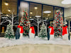 A festive penguin display