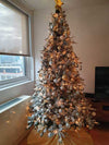 A festive tree in an apartment