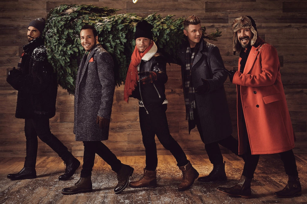 Cover Image for Backstreet Boys New Holiday Album "A Very Backstreet Christmas"