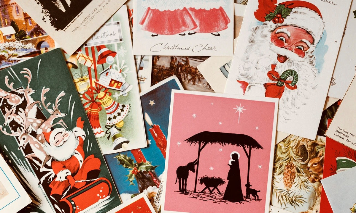 A collection of vintage Christmas and Holiday Cards