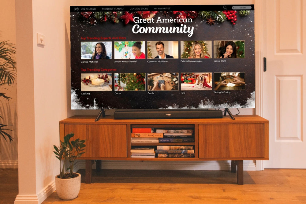 TV streaming Great American Community App with 15 original shortform TV shows and exclusive holiday content