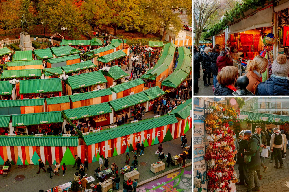 Union Square Holiday Market in NYC is a perfect destination for Christmas Shopping and Holiday Treats