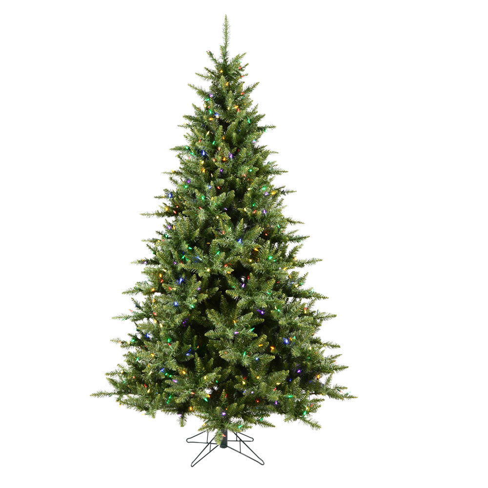 9.5' Feels Like Home LUXE Fir with Multi-Color Lights - Artificial Christmas Tree Rental Package - Rent-A-Christmas
