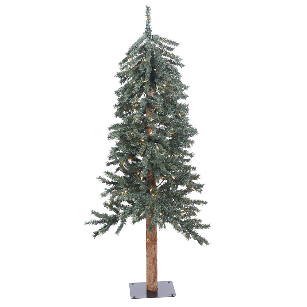 4' Mountain Topper Alpine with Warm White Lights - Christmas Tree Package - 4’ artificial Christmas tree package with LED lights - Rent-A-Christmas