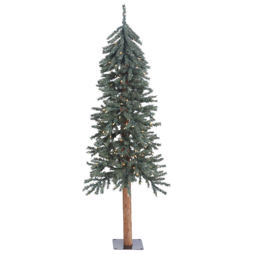 5' Mountain Topper Alpine with Warm White Lights - Christmas Tree Package - 5’ artificial Christmas tree package with LED lights - Rent-A-Christmas