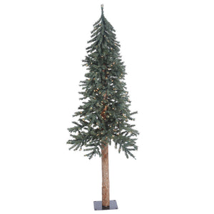 6' Mountain Topper Alpine with Warm White Lights - Christmas Tree Package - 6’ artificial Christmas tree package with LED lights - Rent-A-Christmas