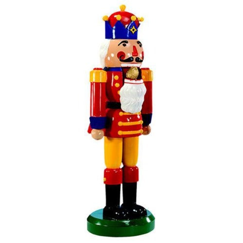 6.3’ Red and Yellow Adjustable-Mouth Nutcracker - Christmas Rental Package - 6.3' Nutcracker - Rent-A-Christmas