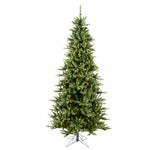 Load image into Gallery viewer, 12&#39; Slim Enchanted Evergreen Tree, Warm White LED Lights
