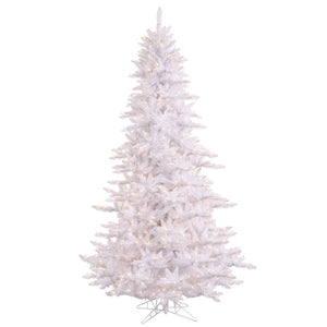 14' White Christmas LUXE Fir, Warm White LED Lights - Artificial Christmas Tree Rental - Rent-A-Christmas